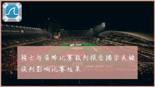 骑士与黄蜂比赛裁判报告揭示关键误判影响比赛结果
